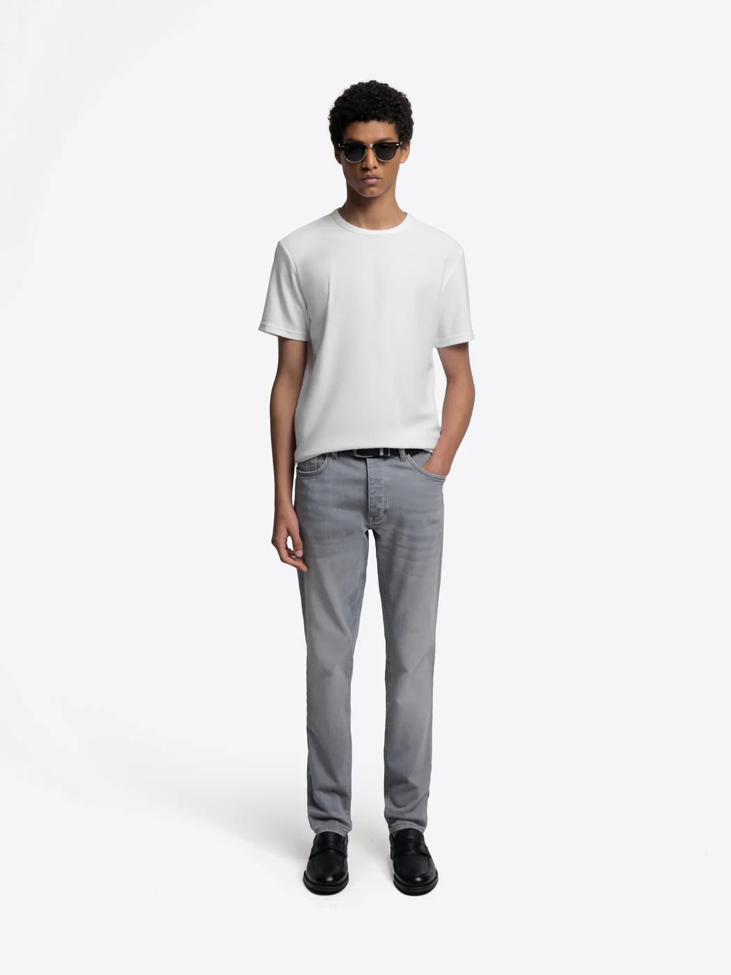 T-shirt col rond en coton - Image 4