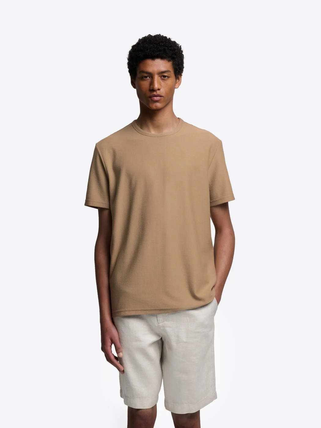 T-shirt col rond en coton