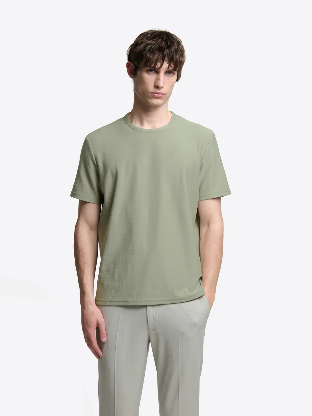 T-shirt col rond en coton