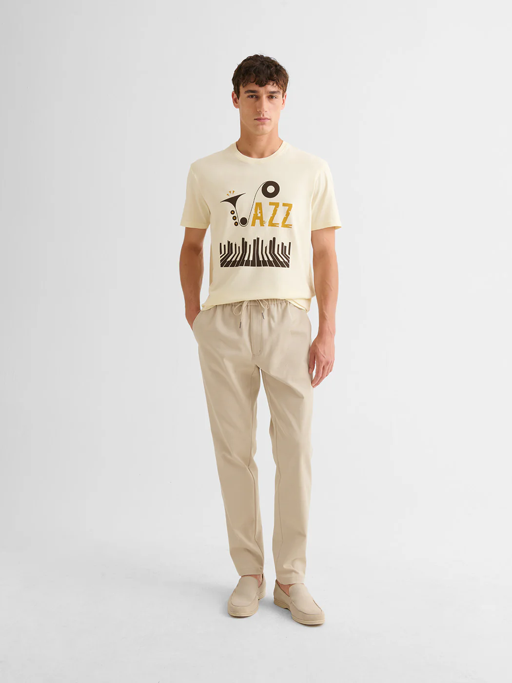 T-shirt col rond en coton - Image 4