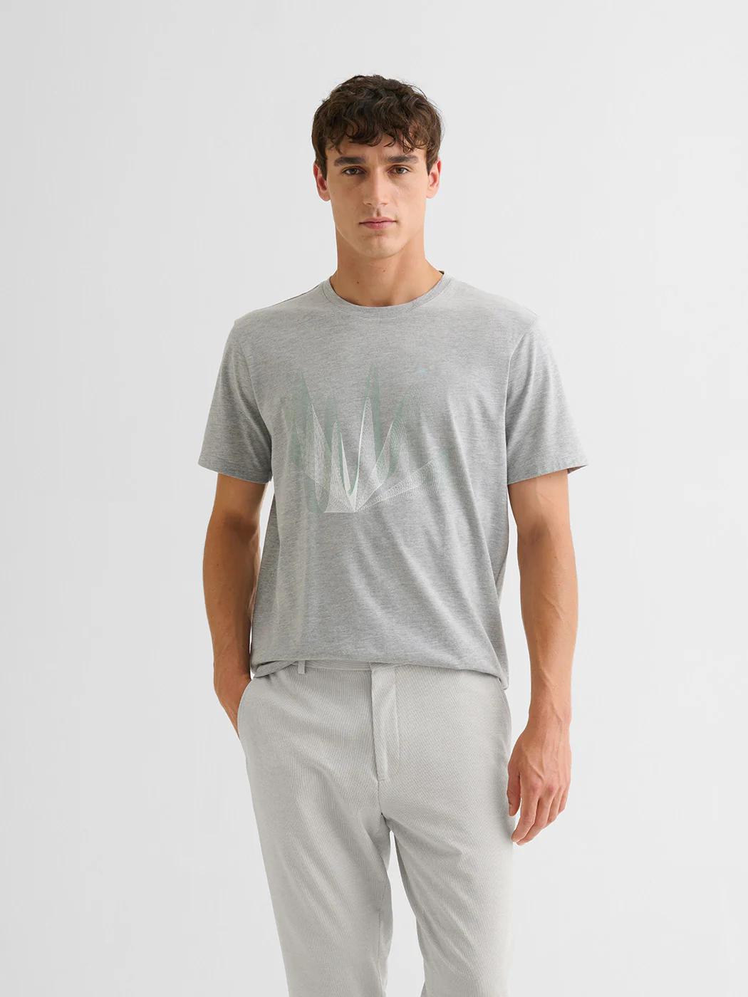 T-shirt col rond imprimé