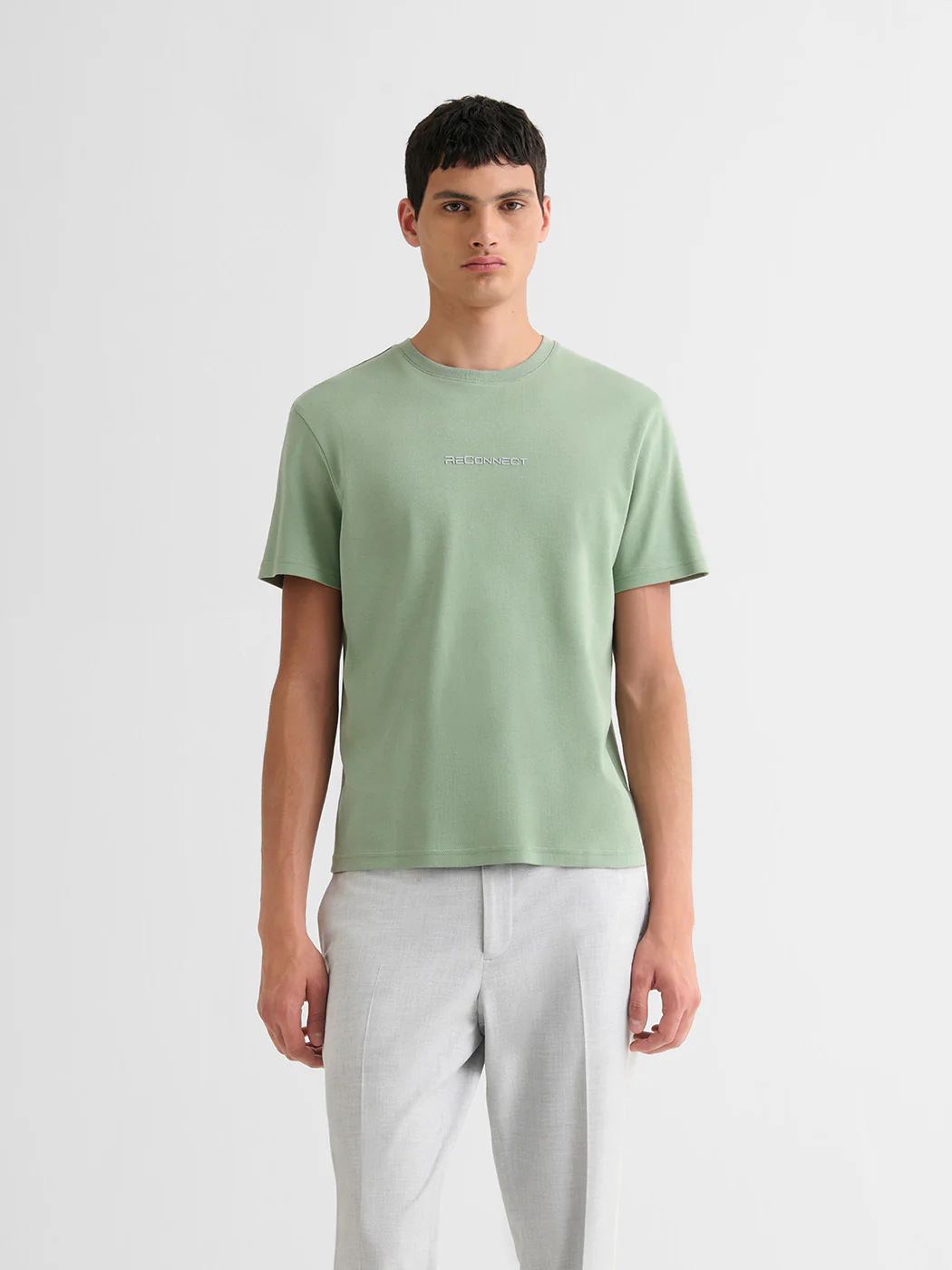 T-shirt col rond brodé