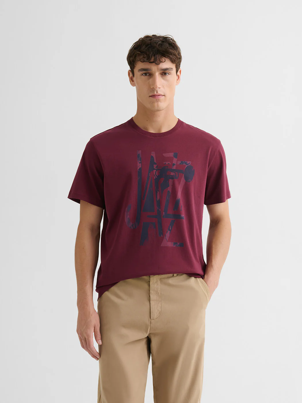 T-shirt col rond en coton