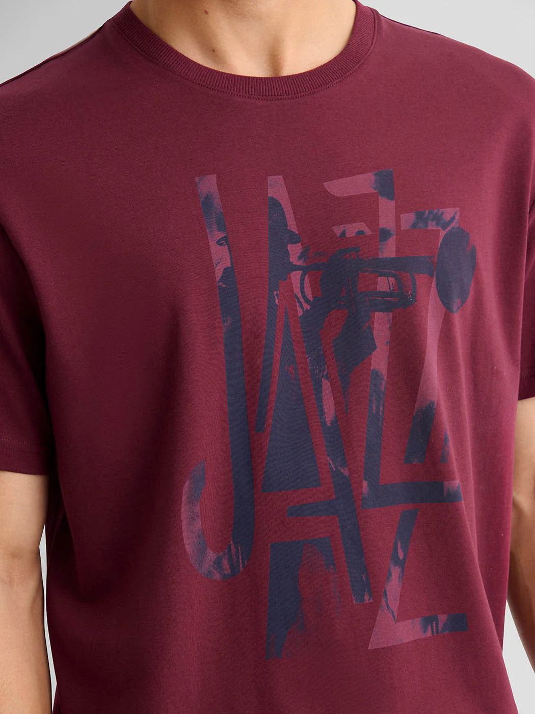 T-shirt col rond en coton - Image 4