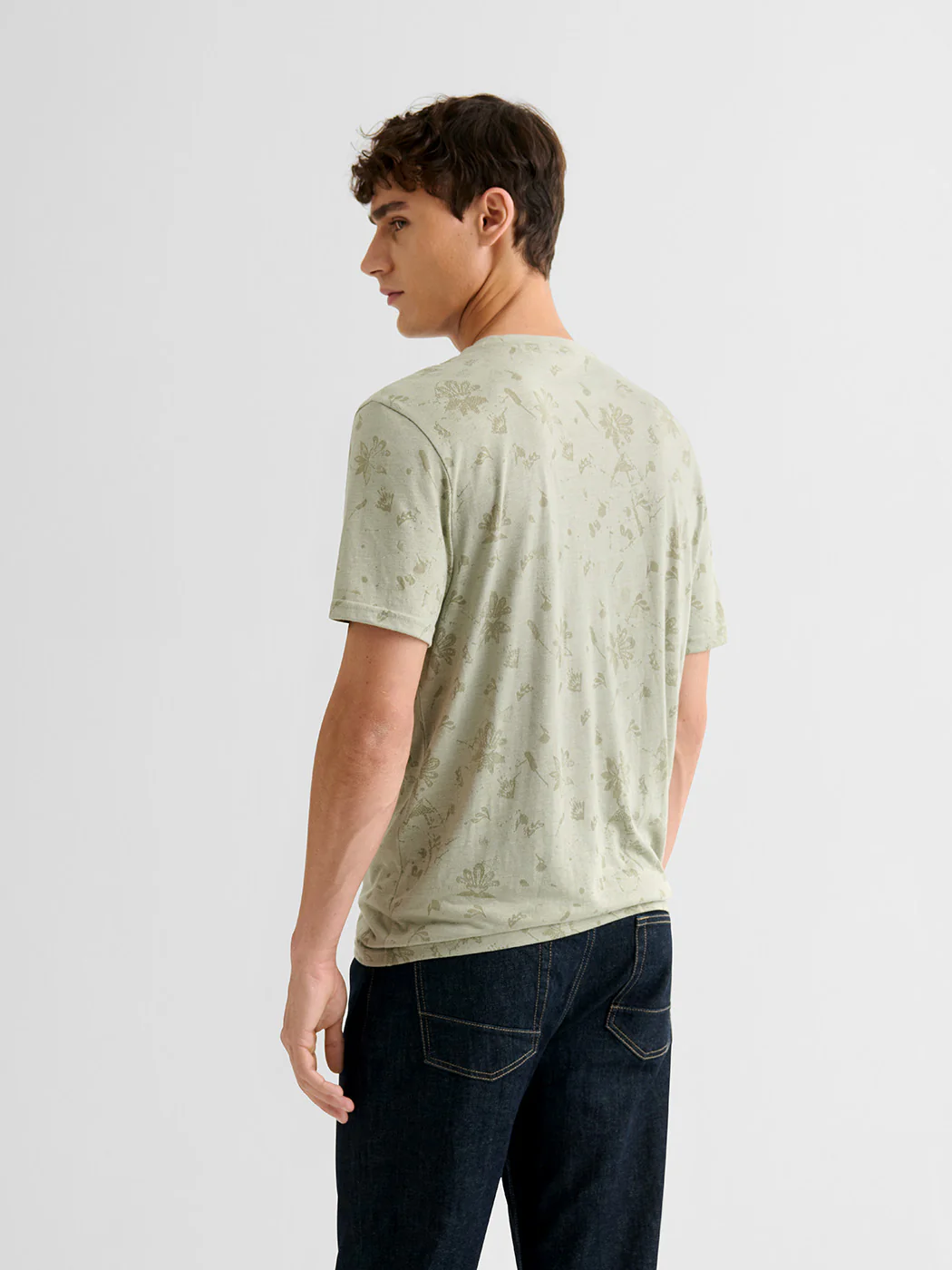 T-shirt col rond fleuri - Image 2