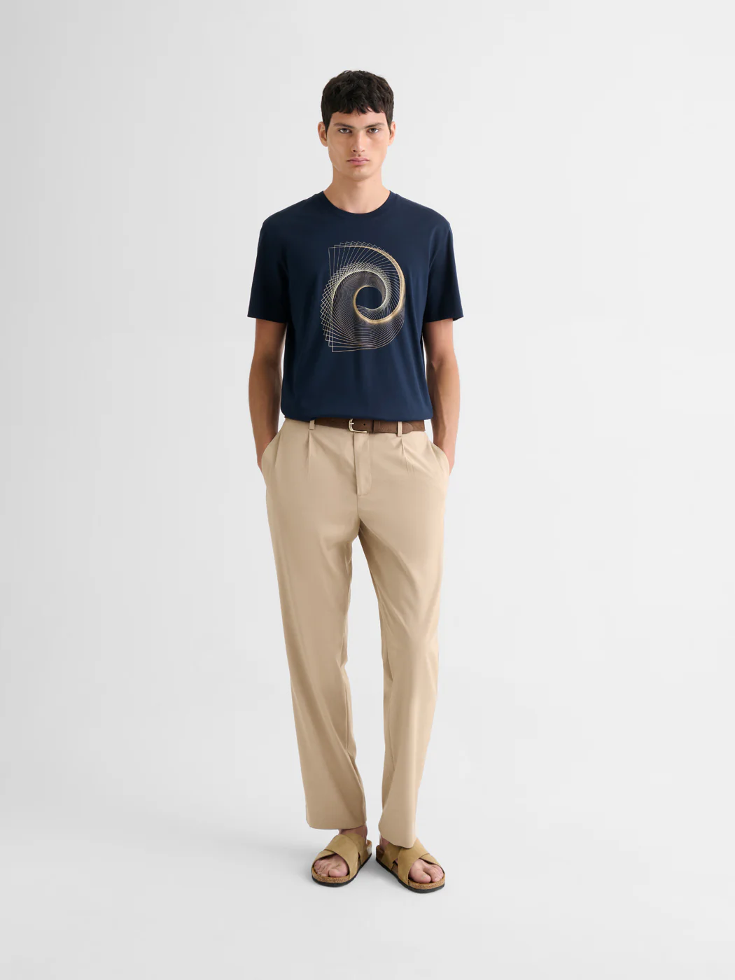 T-shirt col rond en coton - Image 4