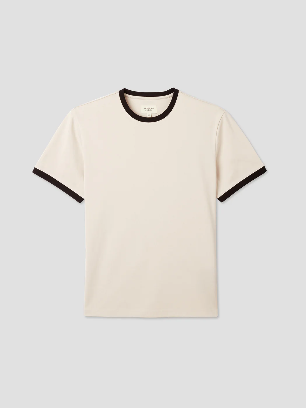 T-shirt col rond contrasté - L'atelier - Image 3