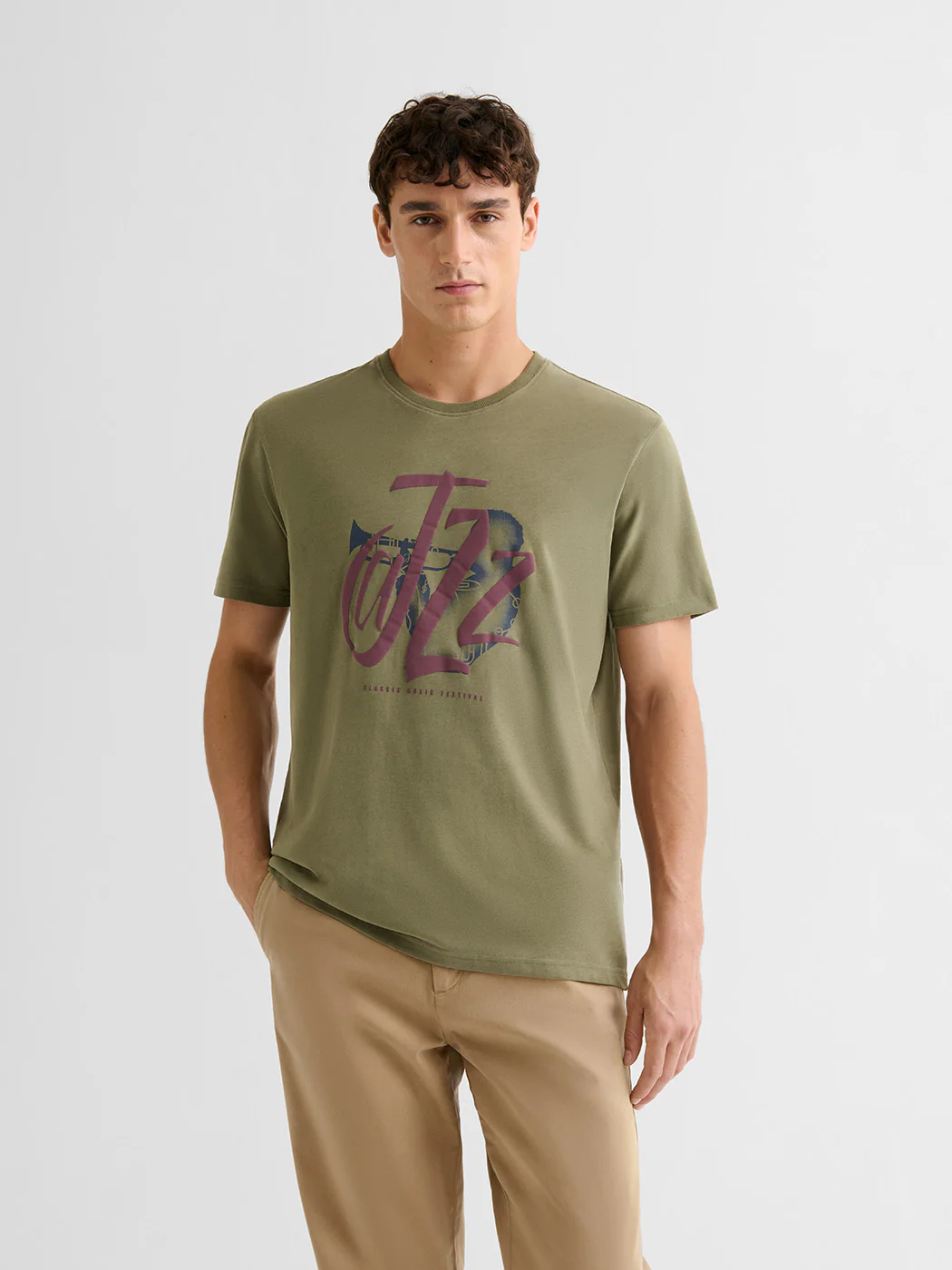 T-shirt col rond en jersey