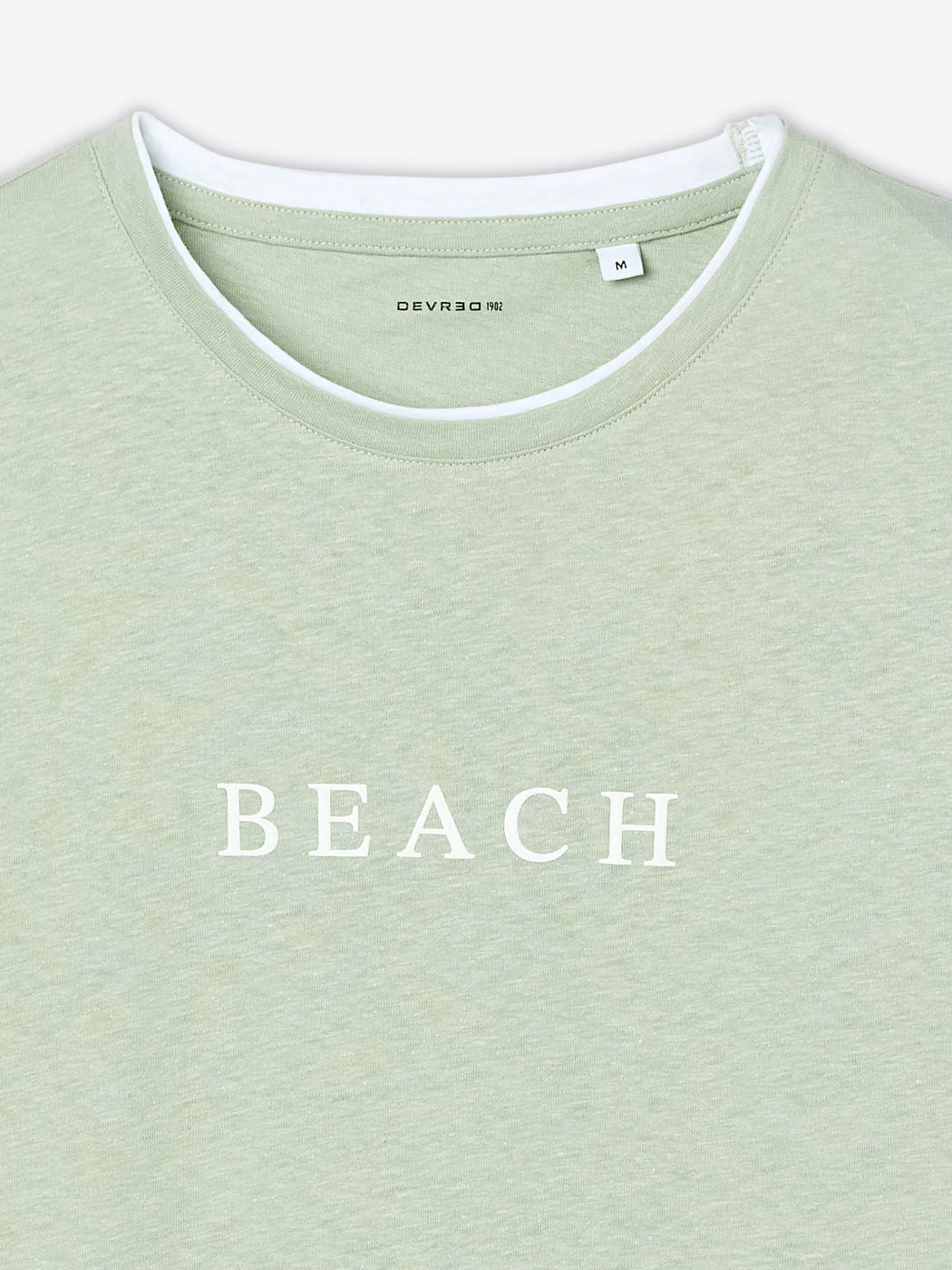 T-shirt col rond en coton lin - Image 6