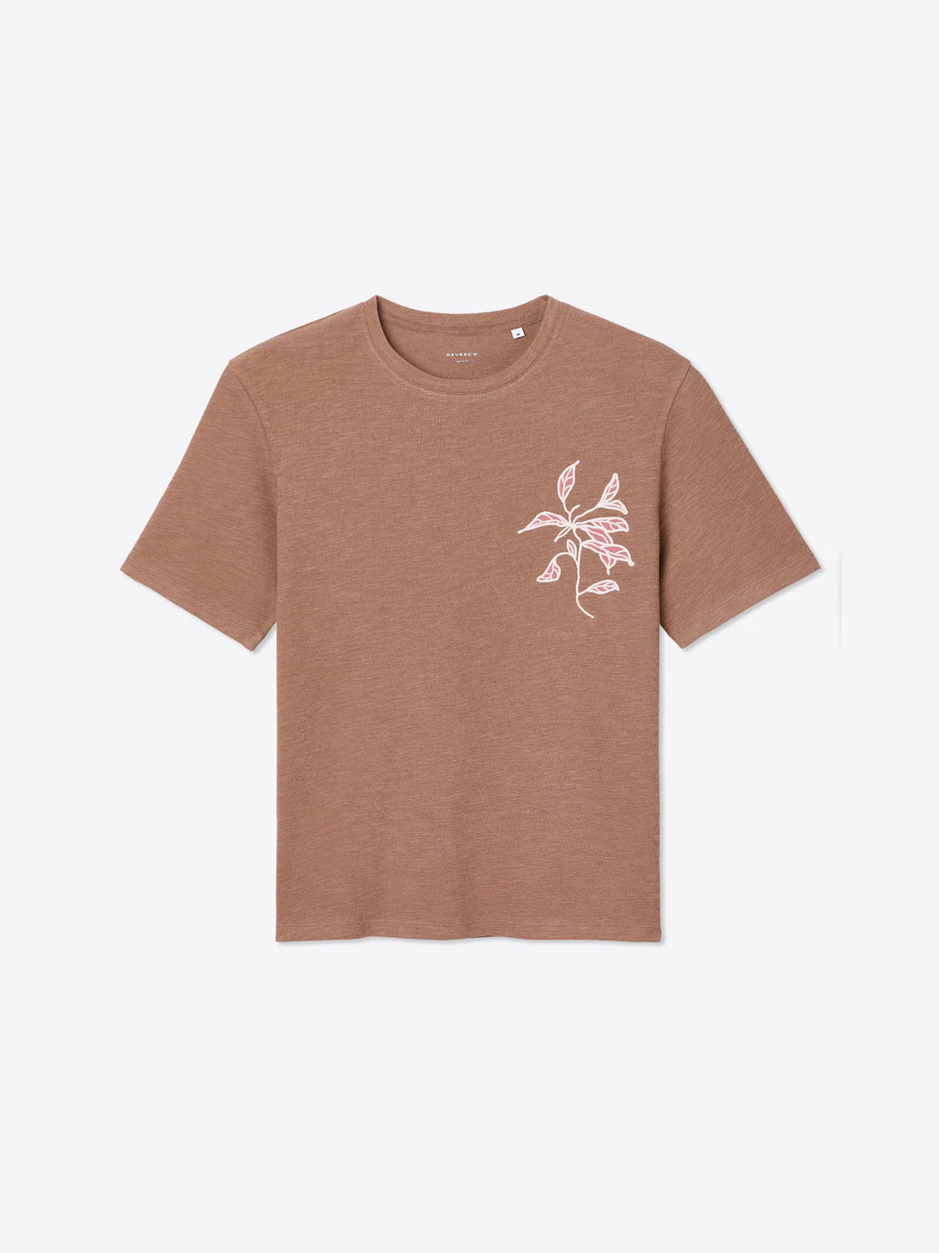 T-shirt col rond brodé en coton - Image 3