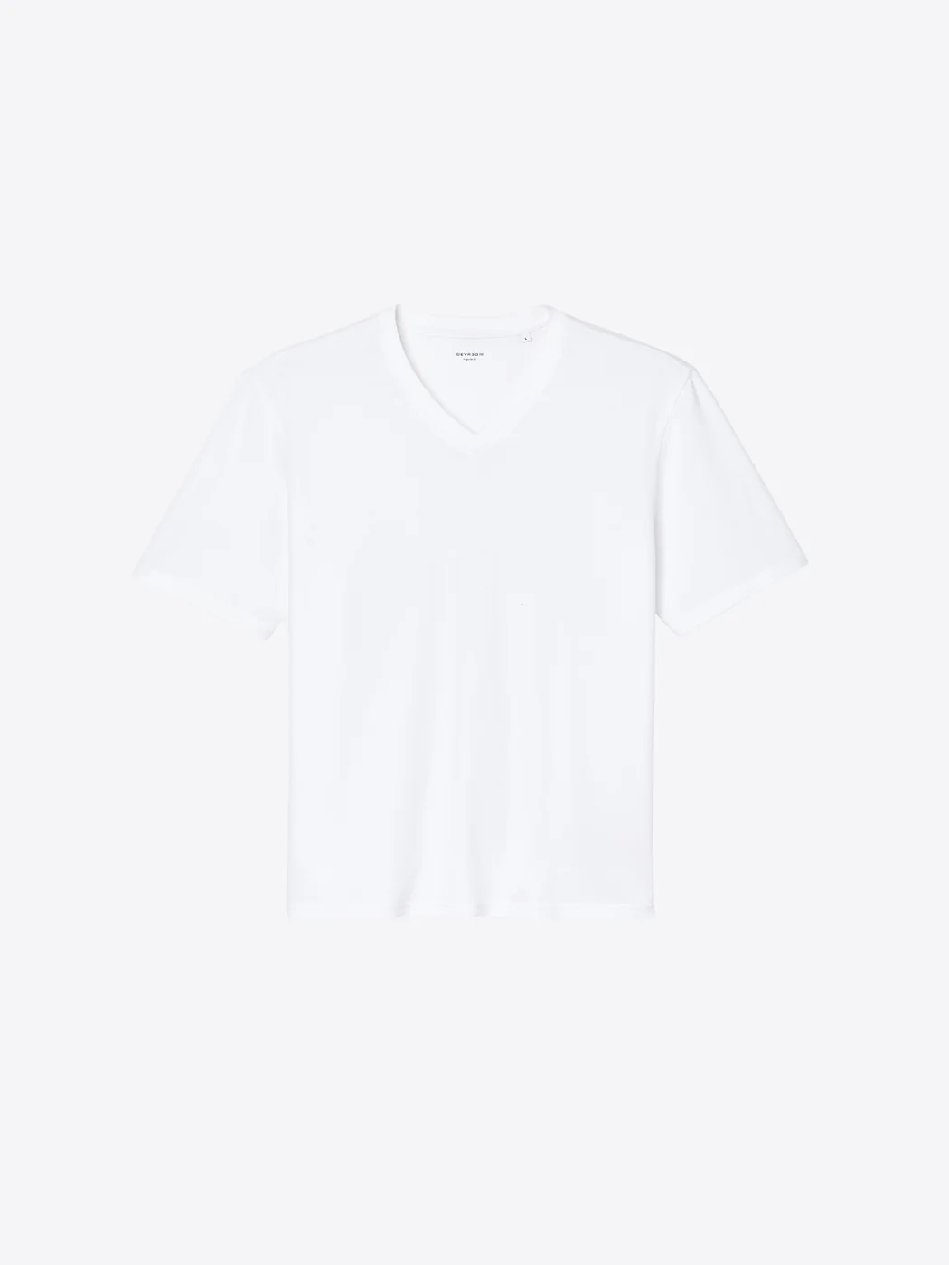 T-shirt col V effet crêpé - Image 3