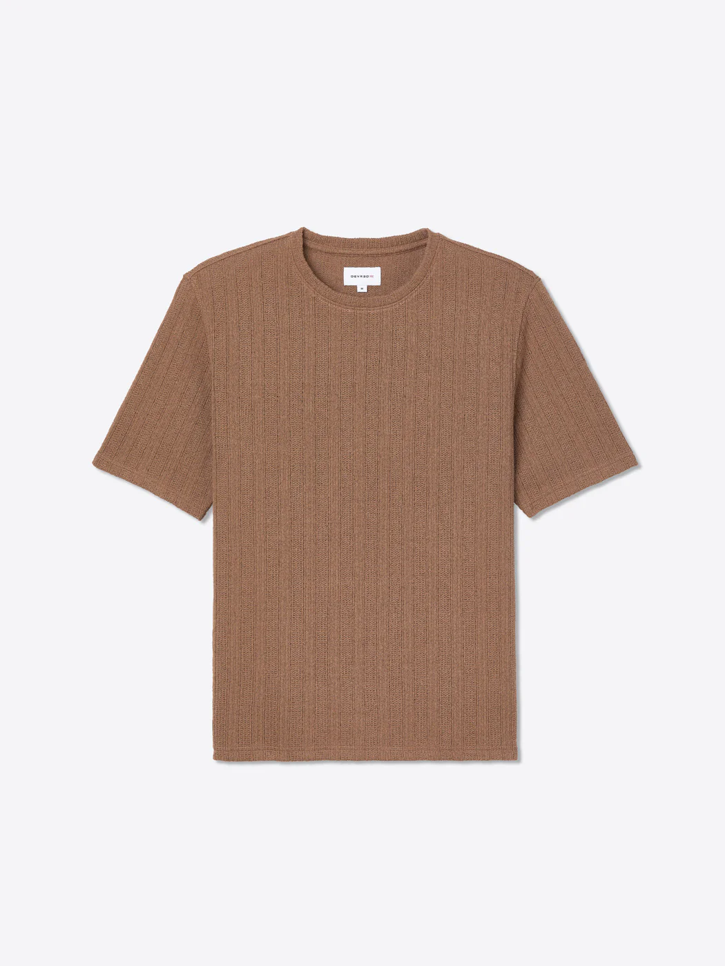 T-shirt col rond effet maille - Image 3