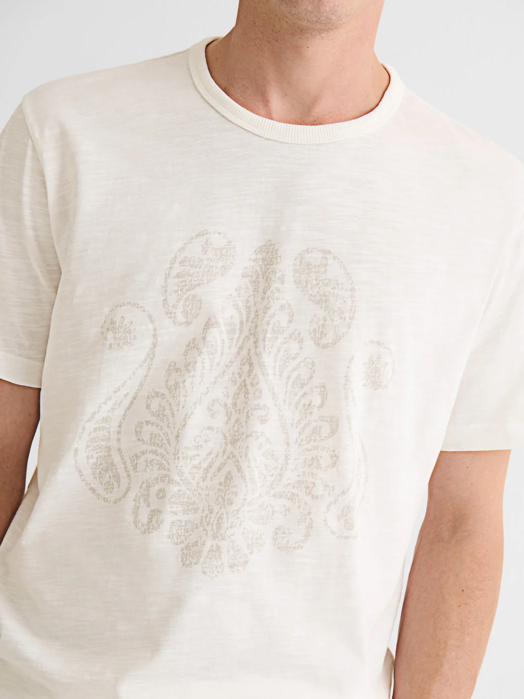 T-shirt col rond en coton - Image 5