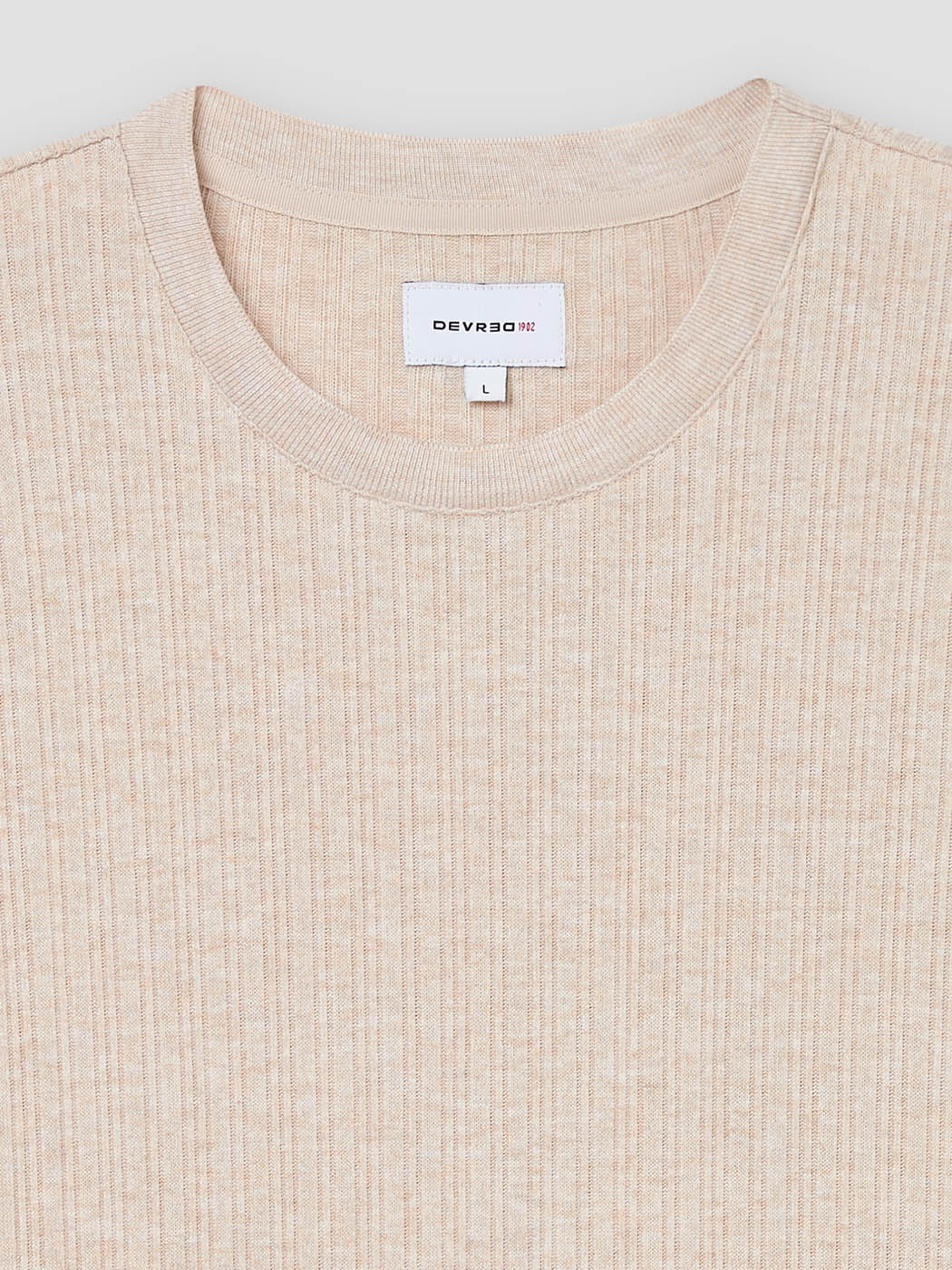 T-shirt col rond chiné - Image 6
