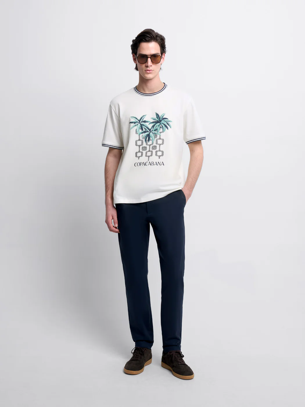 T-shirt col rond imprimé - Image 4