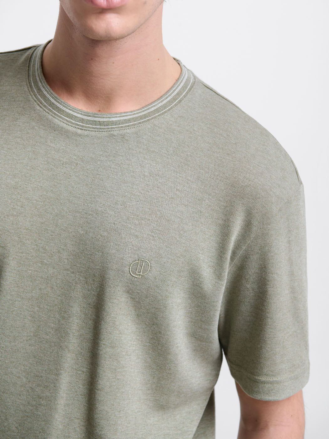 T-shirt col rond chiné - Image 5