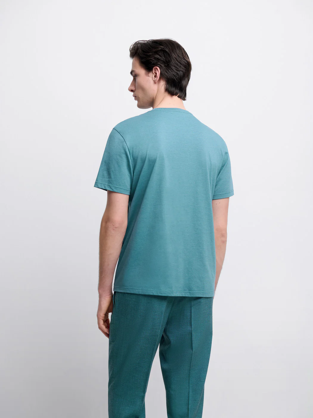 T-shirt col rond en coton Supima® - Image 2