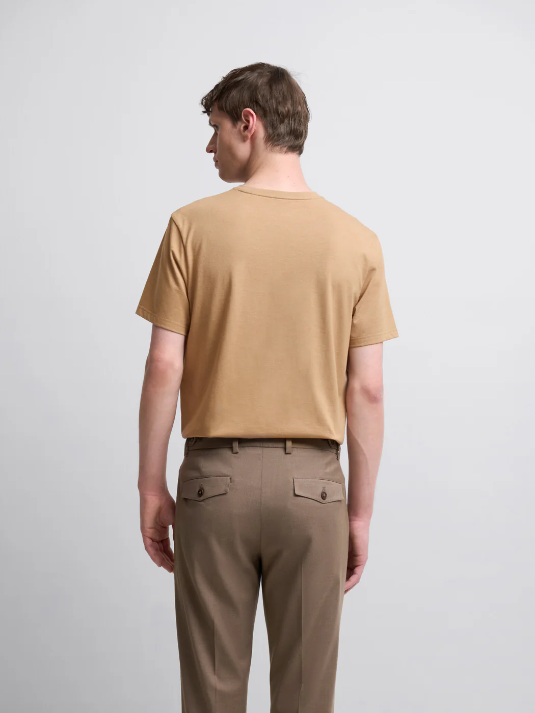 T-shirt col V en coton Supima® - Image 2