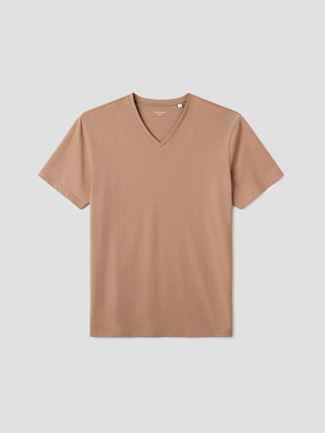 T-shirt col V en coton Supima® - Image 3