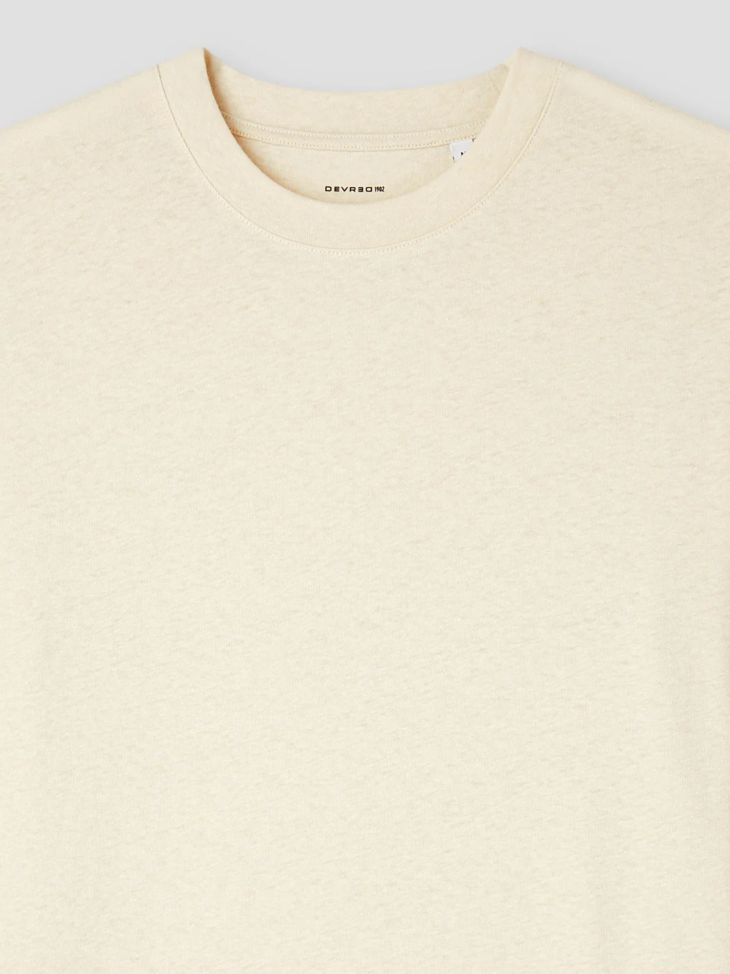 T-shirt col rond en coton lin - Image 6