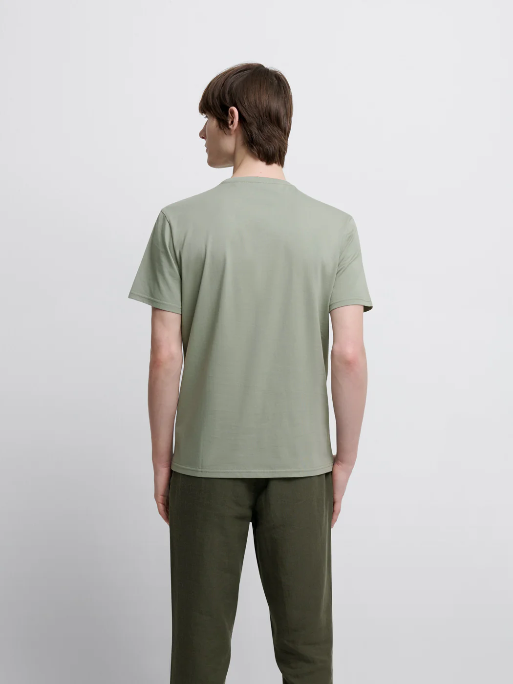 T-shirt col rond en coton Supima® - Image 2