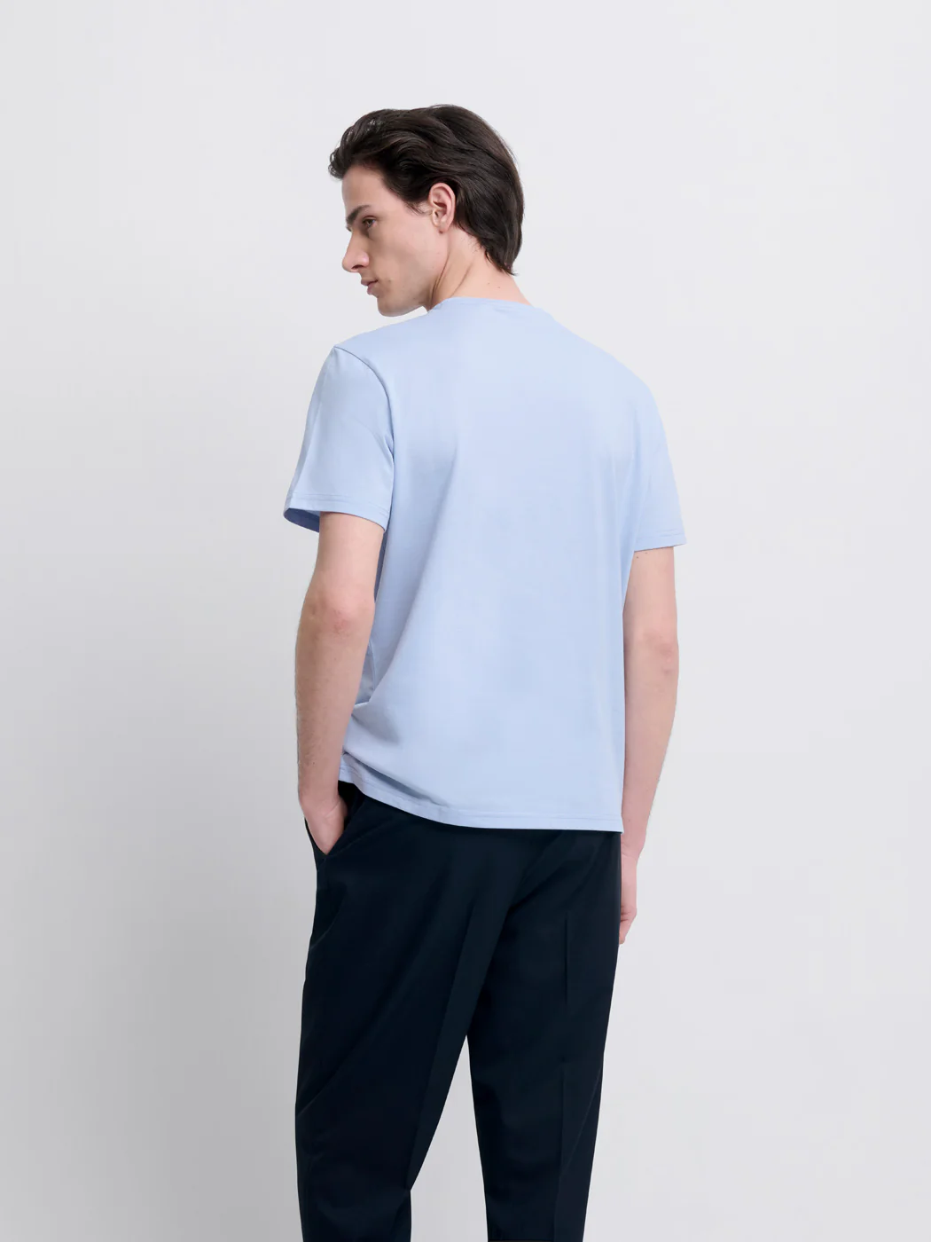T-shirt col rond en coton Supima® - Image 2