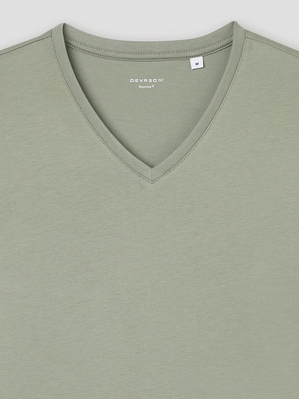 T-shirt col V en coton Supima® - Image 6