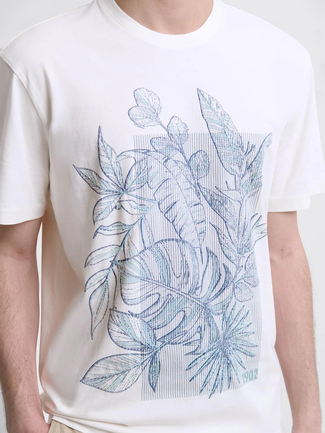 T-shirt col rond fleuri - Image 5