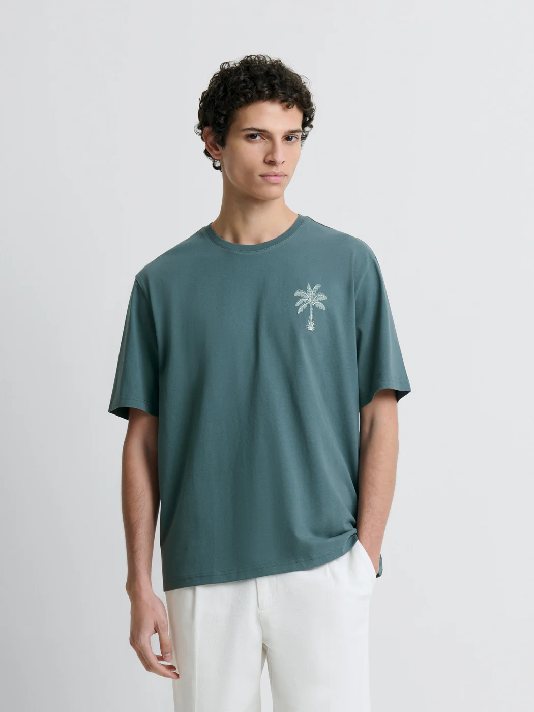 T-shirt col rond à motifs