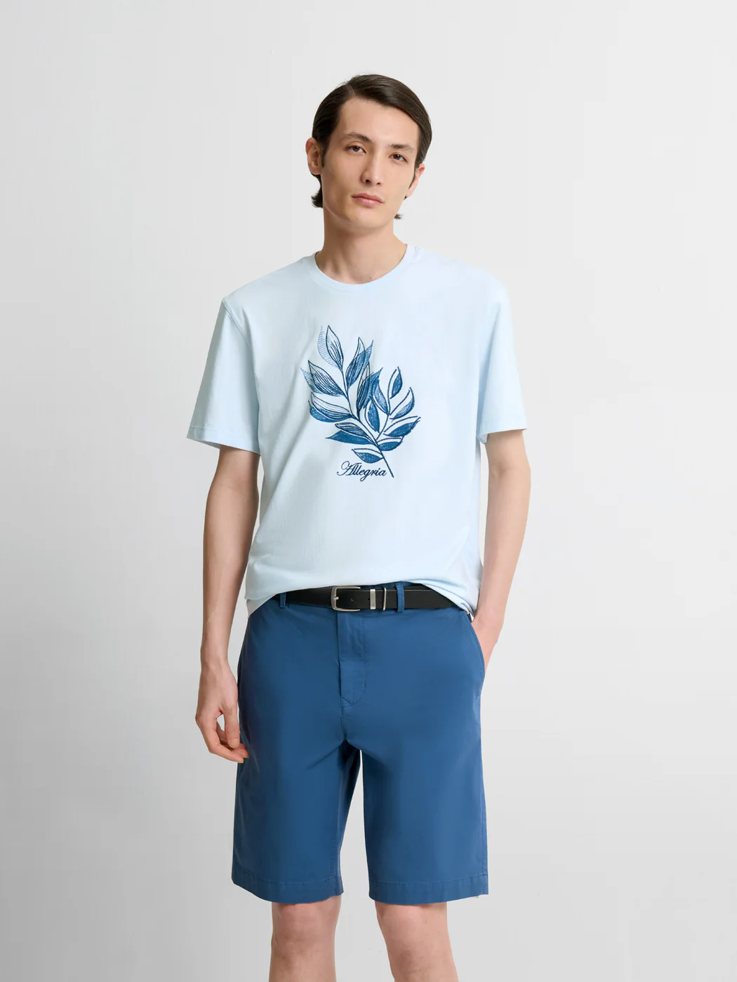 T-shirt col rond Ă motifs
