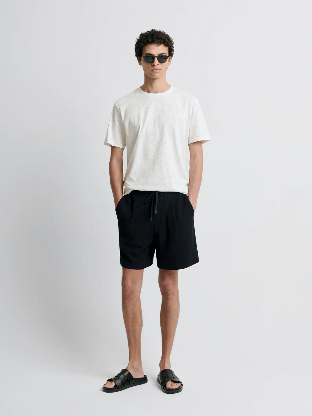 T-shirt col rond fleuri - Image 4