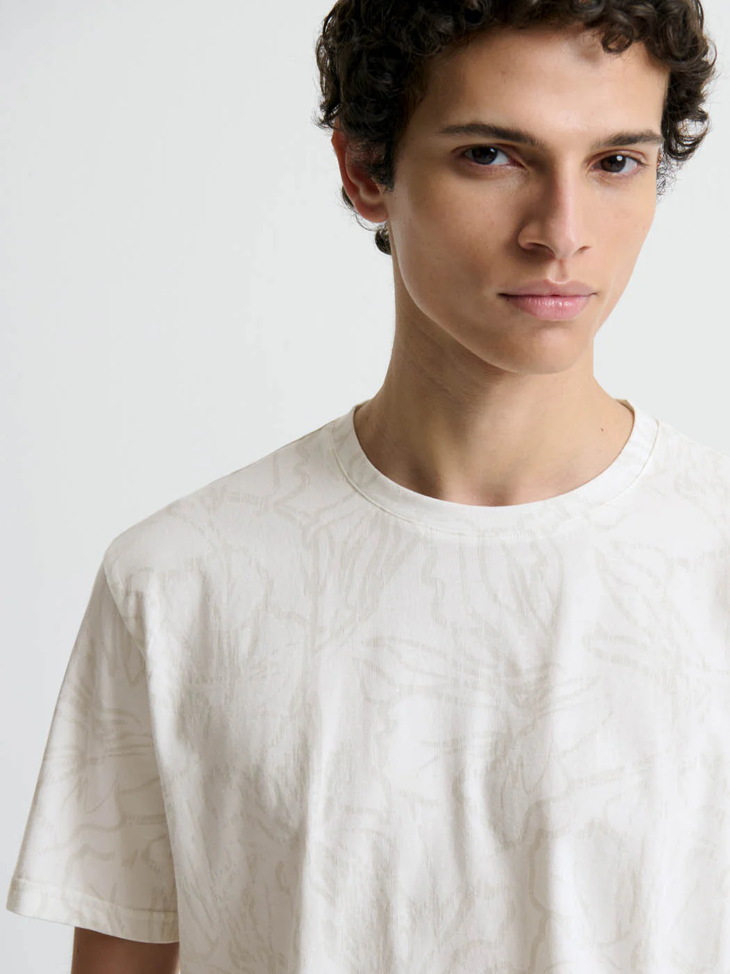 T-shirt col rond fleuri - Image 5