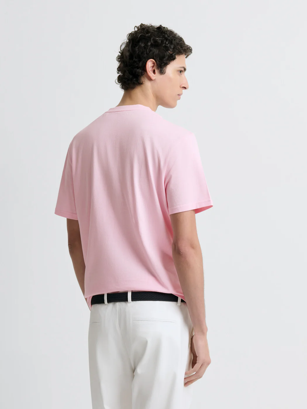 T-shirt col tunisien en coton - Image 2