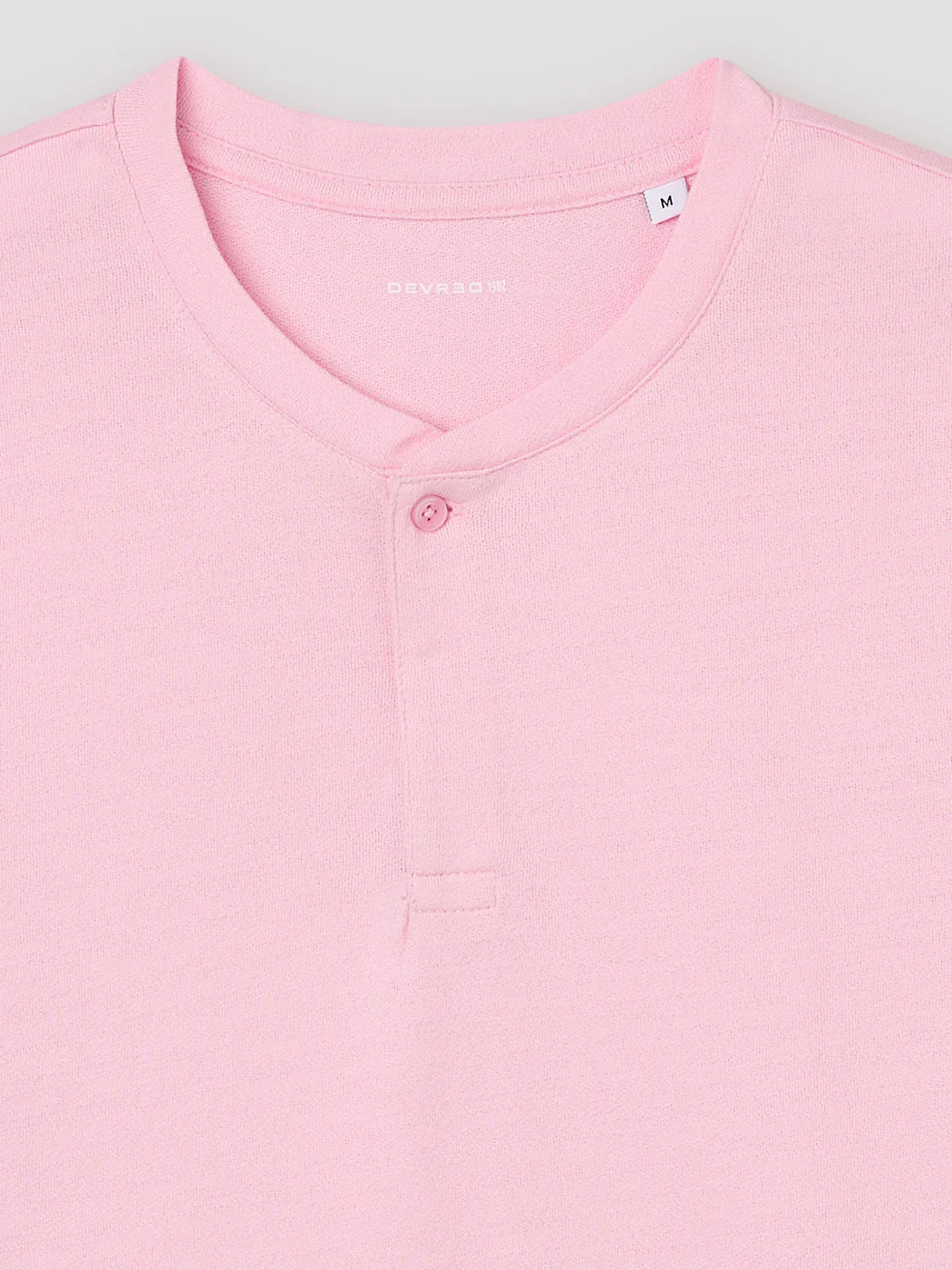 T-shirt col tunisien en coton - Image 6