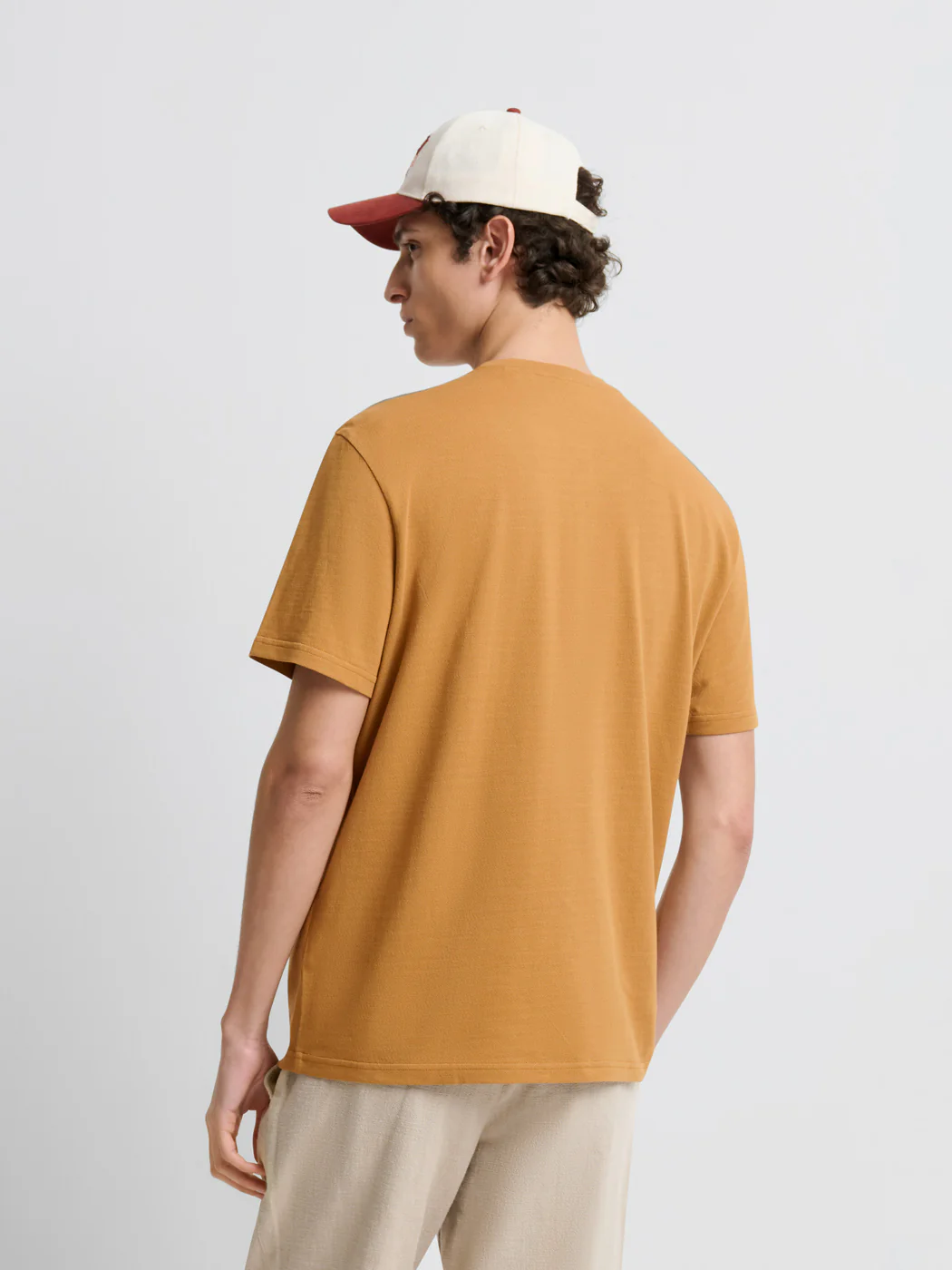 T-shirt col tunisien en coton - Image 2