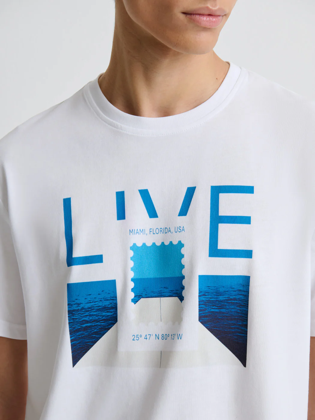 T-shirt col rond Ă motifs - Image 5