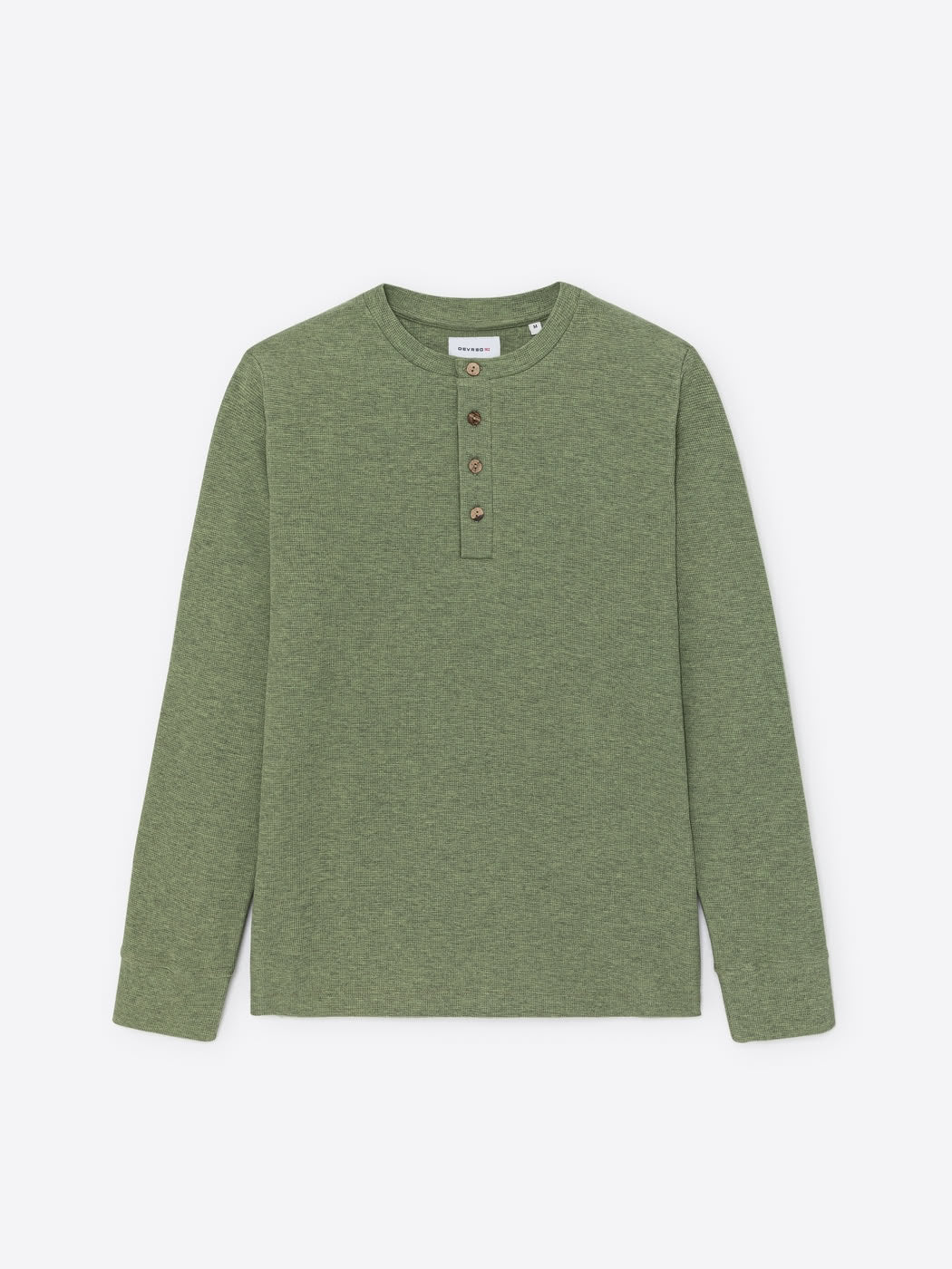 T-shirt col rond en coton chiné - Image 3