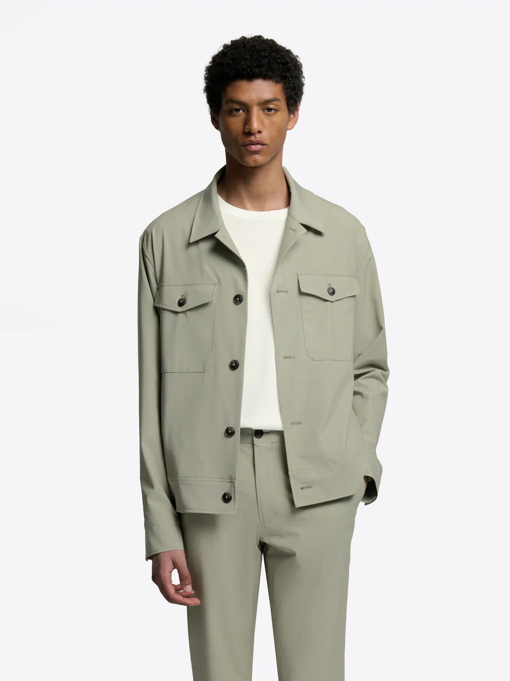 Veste casual regular col chemise