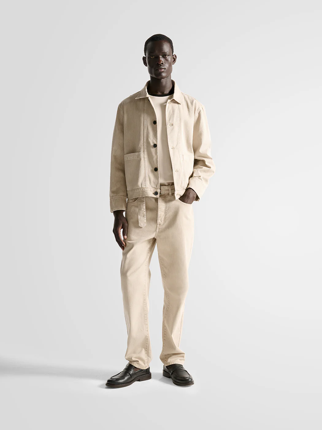 Veste col chemise en twill - L'atelier - Image 2