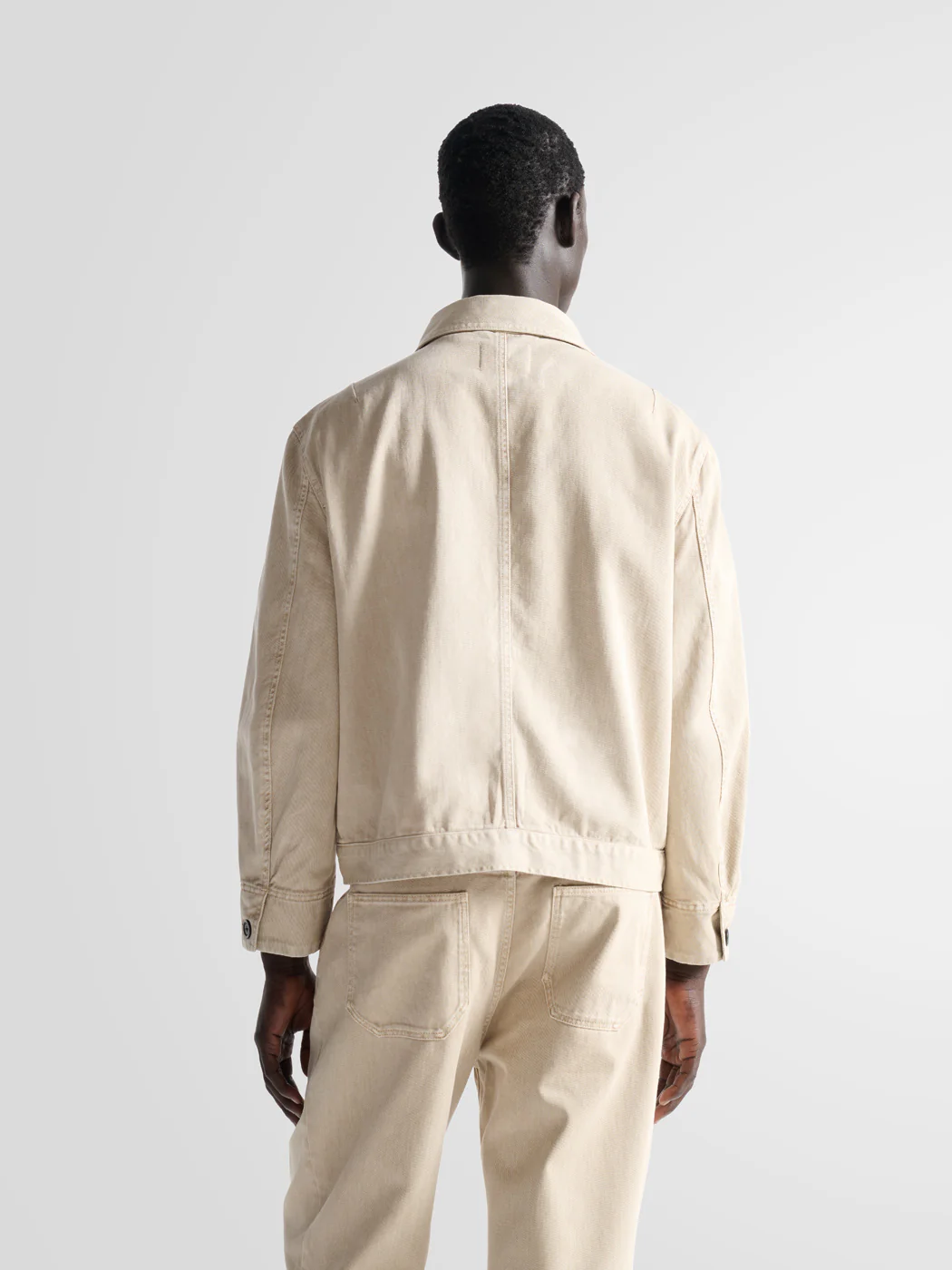Veste col chemise en twill - L'atelier - Image 3