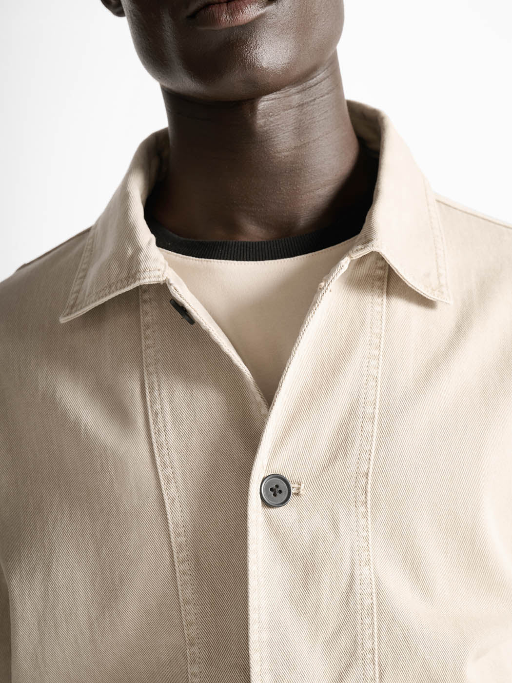 Veste col chemise en twill - L'atelier - Image 5