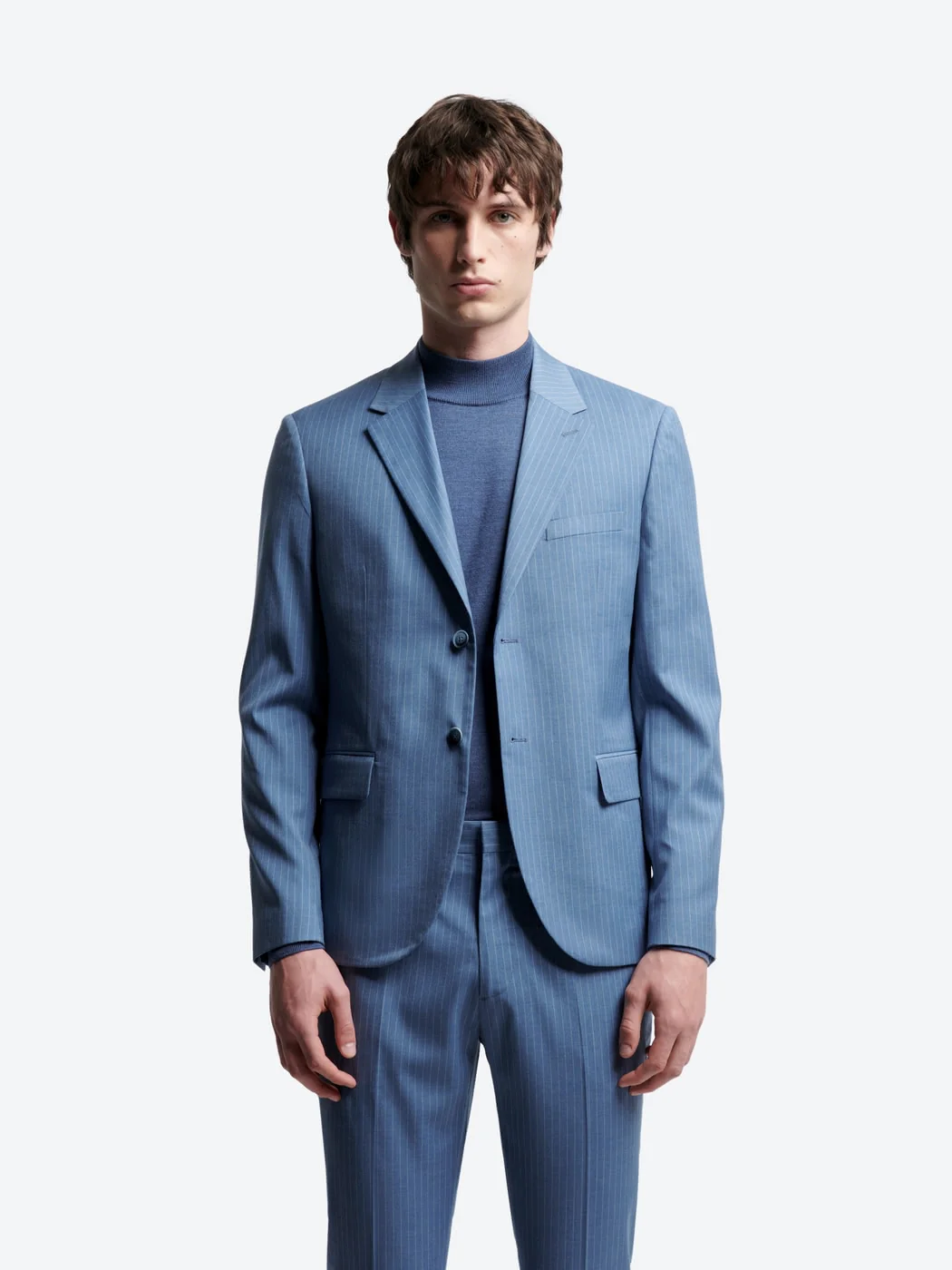 Veste de costume slim à rayures - Image 2