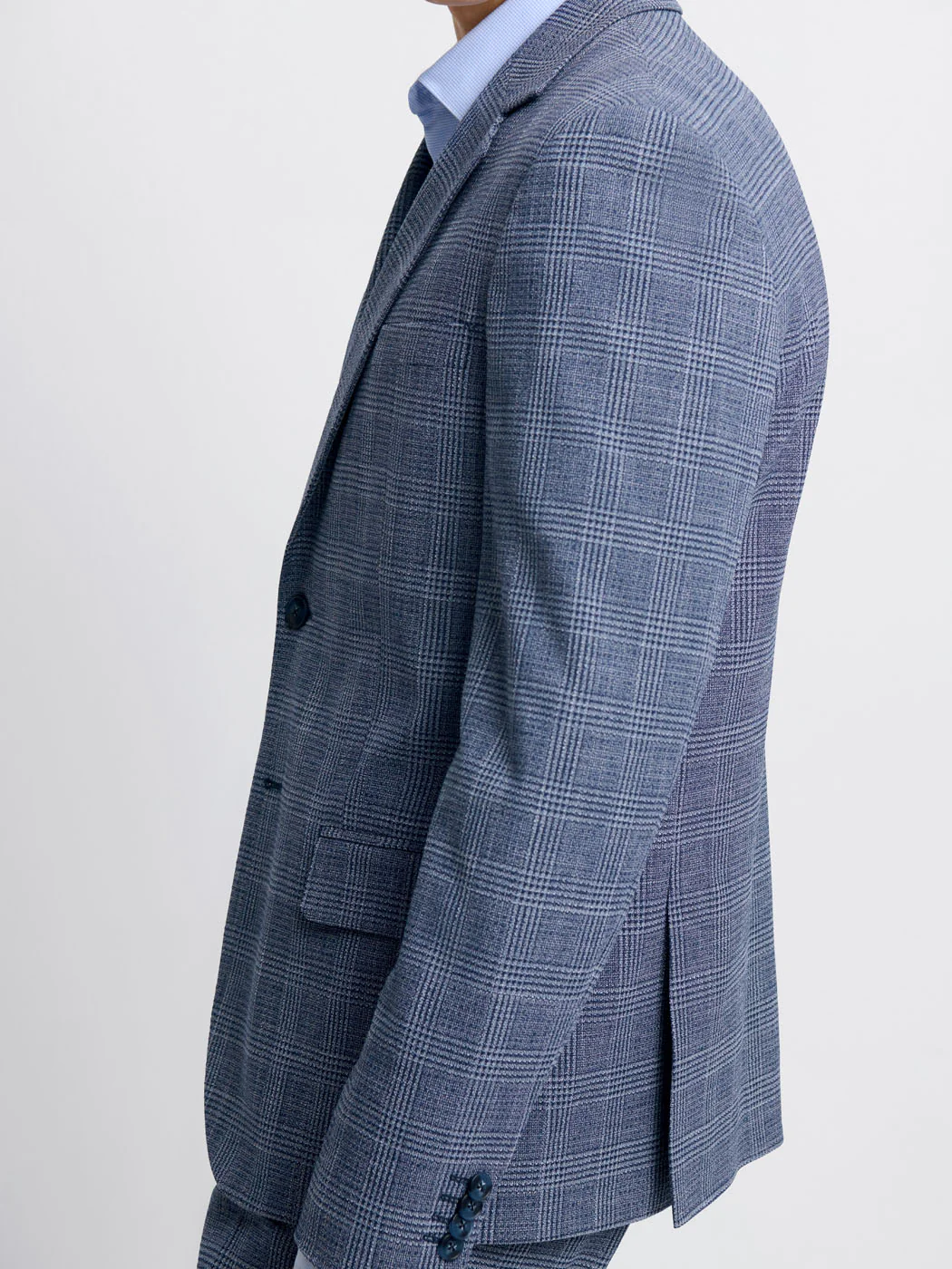 Veste de costume slim à carreaux - Image 5